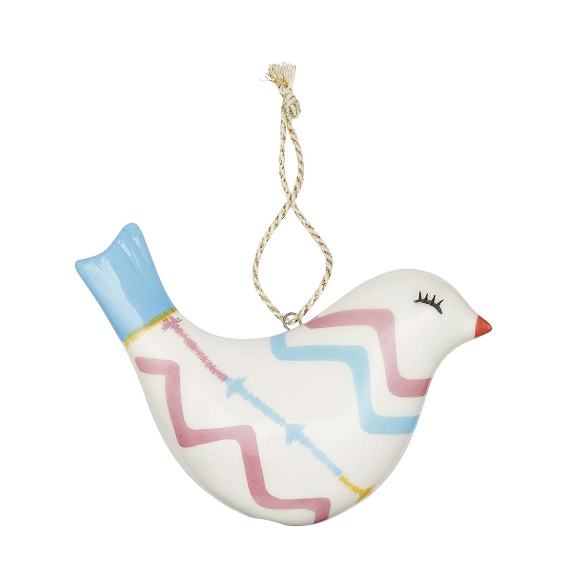 Kit Kemp Rik Rak Puffed Bird Ornament image number null